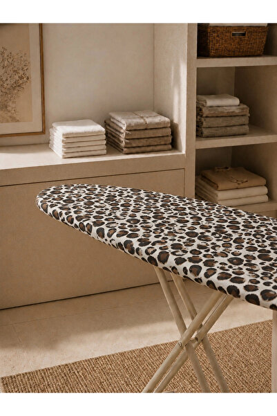 pionny Keçeli Ütü Masası Kılıfı - 55x140 cm - Leopar