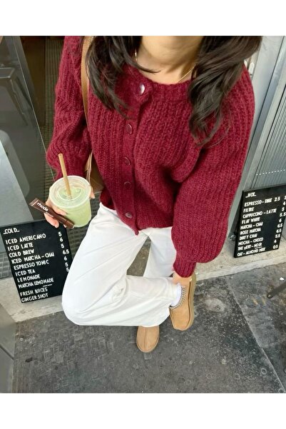 NATUFIAN STORE Women's Yumoş Selanik Knitted Italian Sleeve Basic Knitwear Ca...
