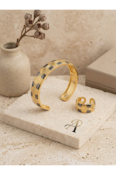Gemnest Accessories طقم اسورة وخاتم مطابق فاخر