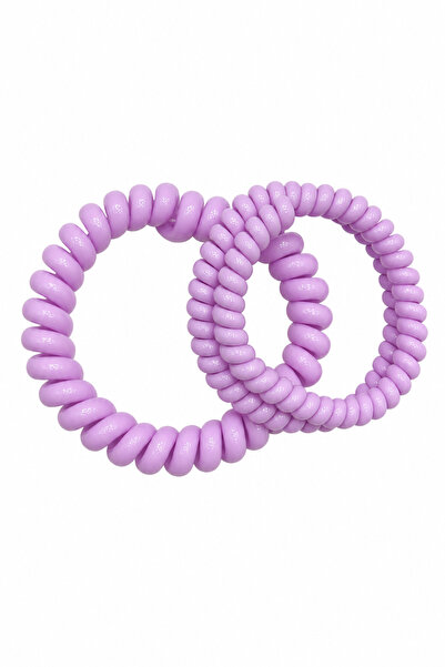 Jack Ferrero Snur de telefon spiralat liliac, elastic și care nu lasă urme, s...