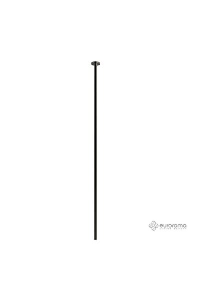 Eurorama FLUSH Ρουξούνι νιπτήρος, οροφής 130εκ Black Brushed