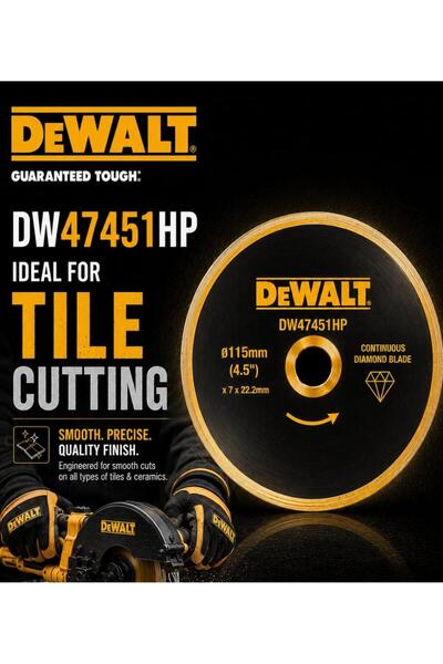 Dewalt Diamond Blade 115mm x 5mm x 22.2mm Continuous DW47451HP