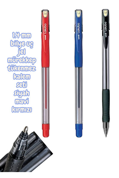 SEYFİKİRTASİYE Uni-ball ballpoint pen lakubo 1.4 mm ball tip, non-drip model,...