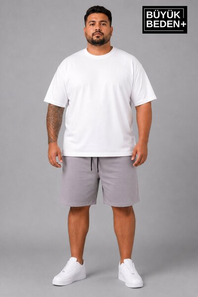 Superlife Süperlife Large Size Men's Lace-Up Shorts Spr26Bsr592