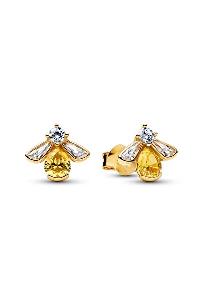 Hector&Co. Jewellery Gold Renk Bal Arısı İğne Küpeler