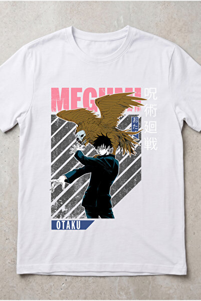 Silkensoul Jujutsu Kaisen Megumi Anime Printed Standard Cut Unisex Tshirt