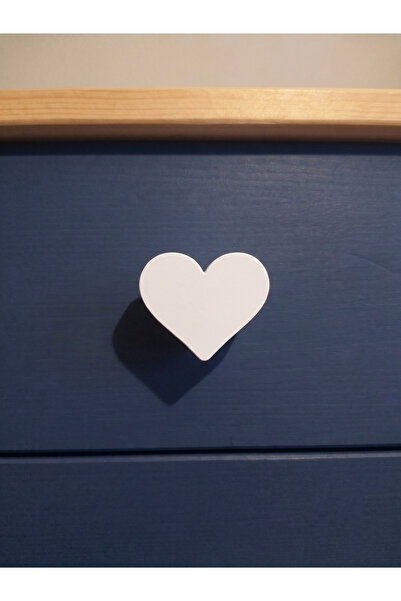 Baylin3D Kalp Görünümlü Dolap Kulpu - Çocuk Odası Modern, Şık ve Dayanıklı Mo...