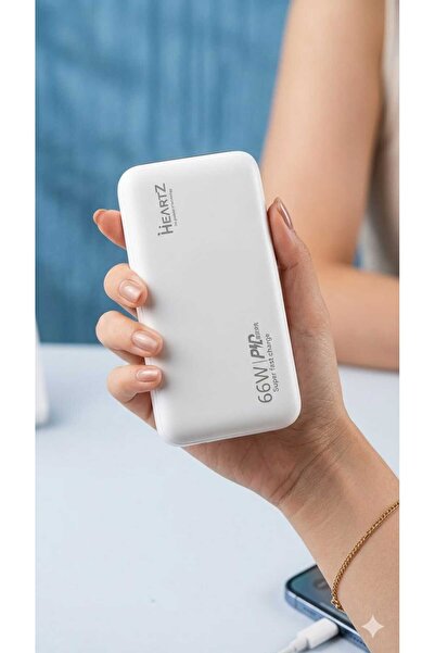 HEARTZ 20000MAH 66W Süper Hızlı Şarj Destekli Powerbank Pd 27W Ccc Sertifikal...