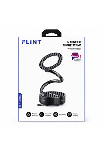 FLINT FL-38 Suction Cup Car Phone Holder - 360° Adjustable, Universal Fit for...
