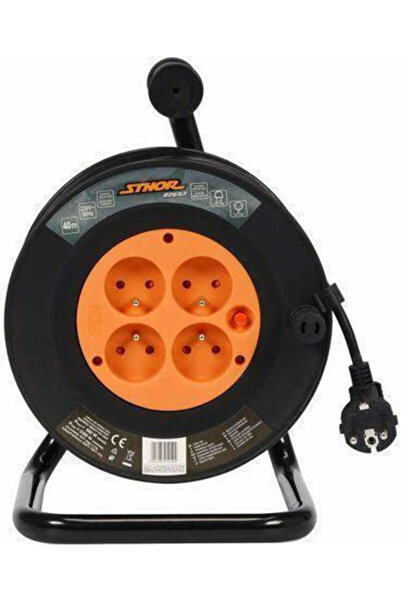 Sthor Cablu prelungitor pe tambur 40m Negru Cod: 82693