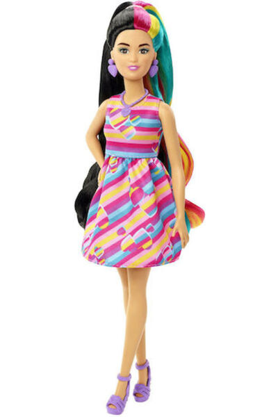 Barbie Totally Hair - Păpușă Inimă pentru 3+ ani 21.59cm