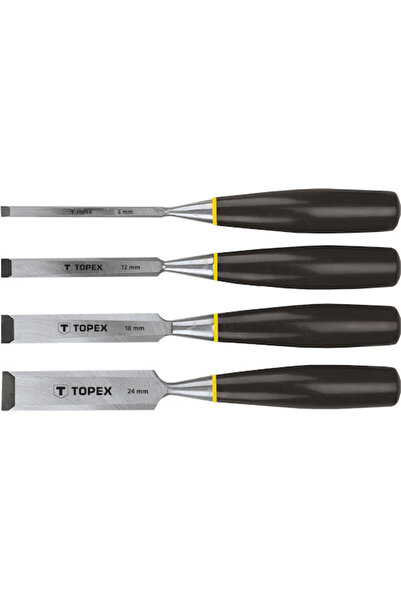 topex Set de dălți 4 bucăți 24mm cu mâner din plastic 4 bucăți Cod: 09A310