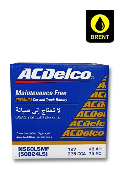 ACDELCO 45Ah Heavy Duty Long Life Car Vehicle Auto Battery NS60LSMF 50B24LS 12 V