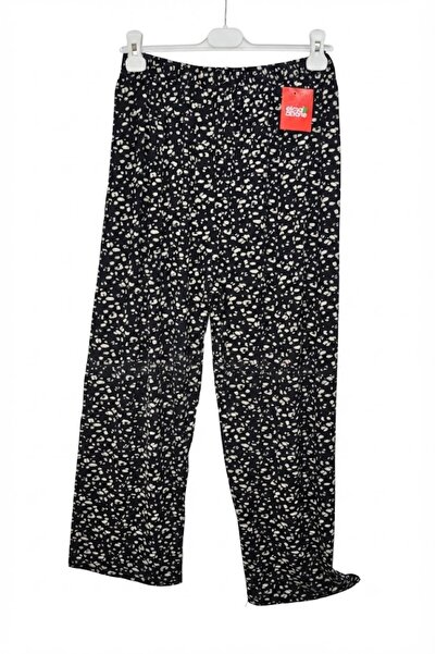 elma abone Plus Size Women's Summer Circular Viscose Combed Cotton Pants