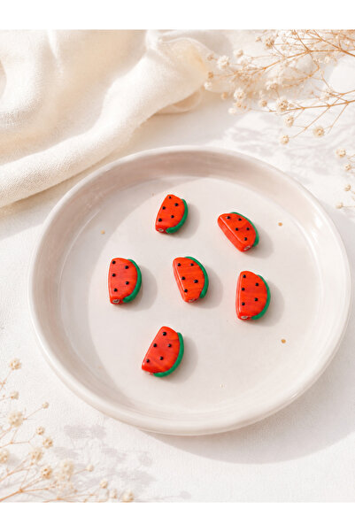 ADAMODART Handmade Murano Glass Watermelon Slice Beads – Lampwork Jewelry Mak...