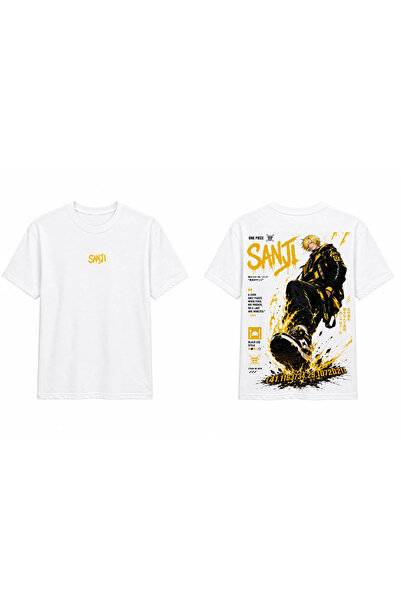 TOMRİS TASARIM One Piece Sanji Black Leg Anime Oversize T-Shirt