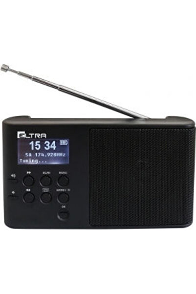 ELTRA Radio portabil Ula reîncărcabil DAB+ negru