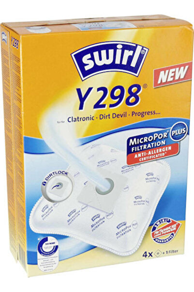 Swirl Σακούλες ηλεκτρικής σκούπας Y298, 4 τεμάχια, συμβατές με ηλεκτρική σκού...