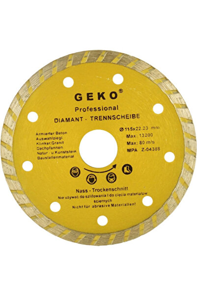 GEKO Disc de tăiere pentru materiale de construcții, diametru 230mm, 1 bucată