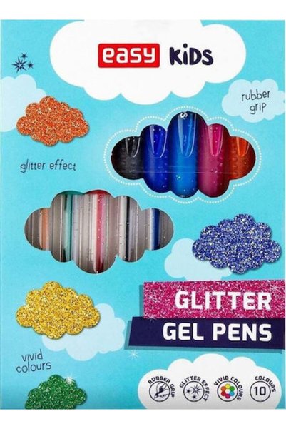 easy as Pix cu gel cu sclipici ușor de utilizat, 10 culori Cod: 380880