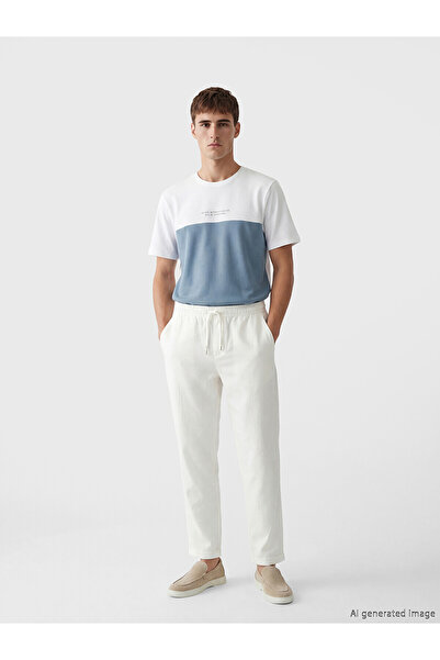 LC Waikiki Lcw Vision White Standard Fit Dobby Men's Trousers