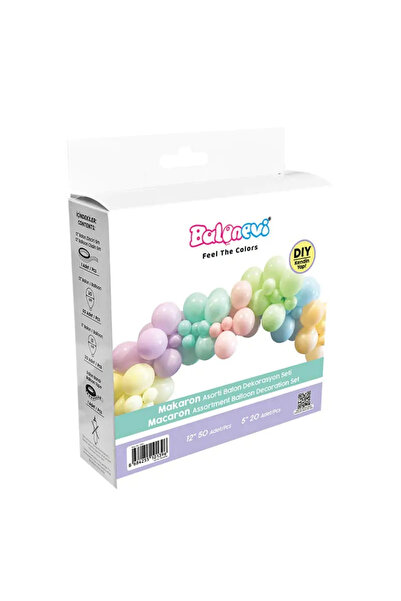 Le Mabelle Multi-Colored Macaron Assortment Balloon Decoration Set