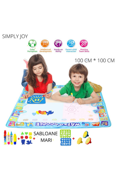 Simply Joy Jucărie educativă și interactivă, Joc Magic Aquadoodle Mat, Colore...