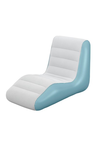 BESTWAY φουσκωτή πολυθρόνα 75127, 133x79x88cm, γαλάζια/λευκή