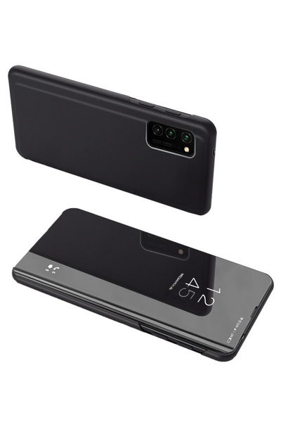 POWERTECH θήκη Clear View MOB-1642 για Samsung A72 5G, μαύρη