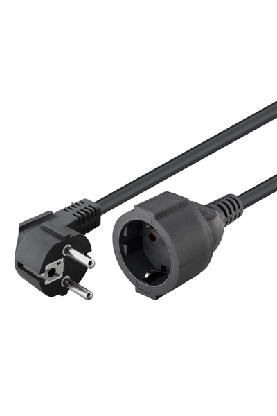 goobay μπαλαντέζα προέκταση ρεύματος 94700, schuko, 3x 1.5mm², 2m, μαύρη