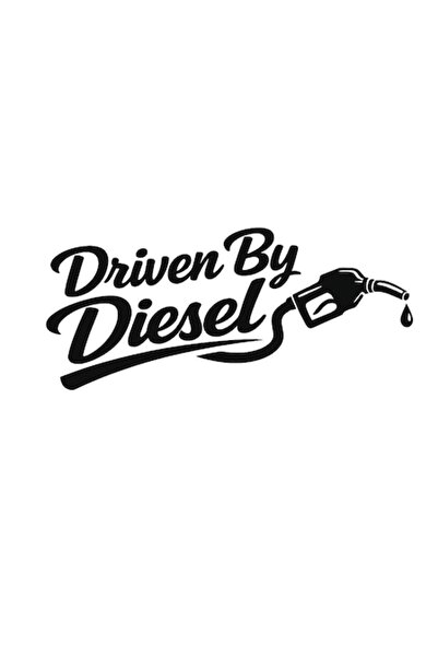 OEM Autocolant decorativ auto  "Driven By Diesel ", 15cm, Negru