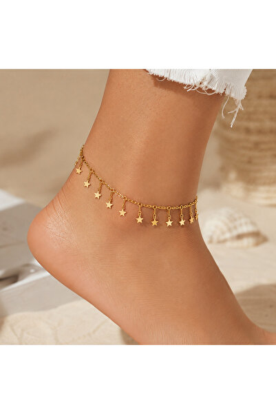 G Sport POLO Star Detailed Steel Anklet (Colorfast)