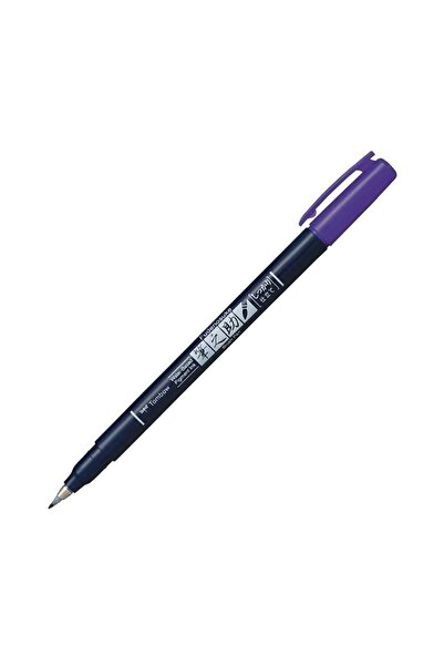 Tombow FUDENOSUKE Colors Sert Fırça Uçlu Çizim & Kaligrafi Kalemi Mor 18