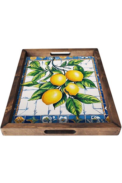 Aberto Design Δίσκος σερβιρίσματος 799EVL1144 48x38x4εκ. Πολύχρωμο