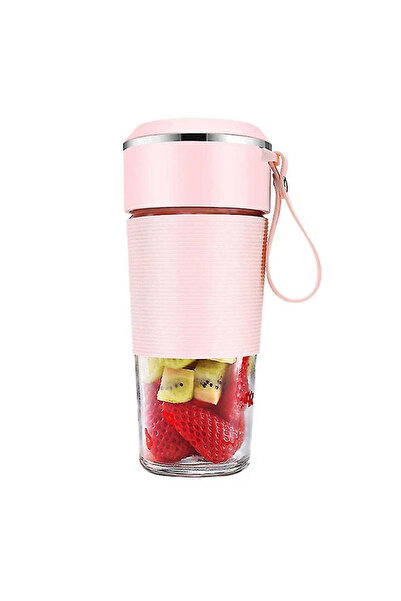 Promagg Blender portabil USB mini 450ml - Roz