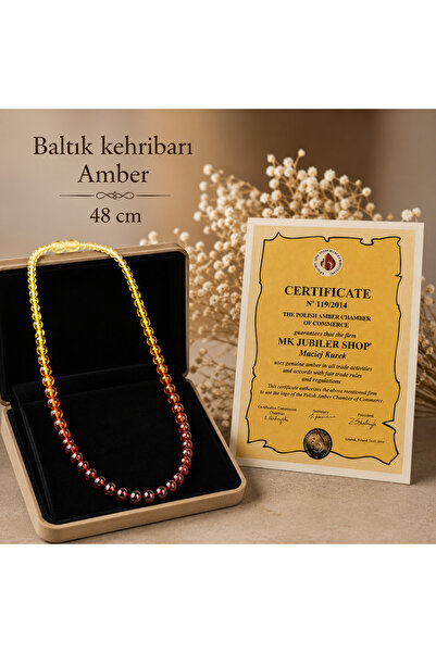 best bioenerji taş terapi Baltic Amber Unisex Necklace |   Certified Natural ...