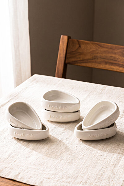 Perotti Snack Dish 6-Piece Porcelain Jam Bowl Sauce Bowl 3.5 X 8 cm