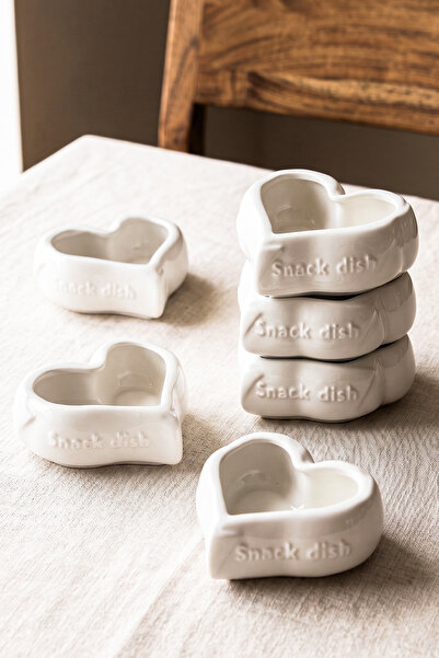 Perotti Snack Dish 6-Piece Porcelain Jam Bowl and Sauce Bowl 6 cm