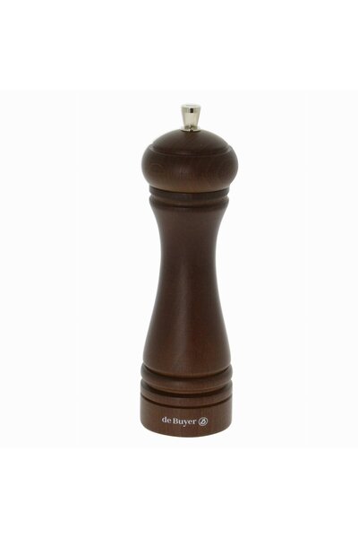 De Buyer Rasnita piper, de Buyer, Lemn, 18 cm, Maro inchis