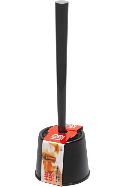 Yıldızan Plastic Toilet Brush with Matte Reservoir, Replaceable Head, Black B...