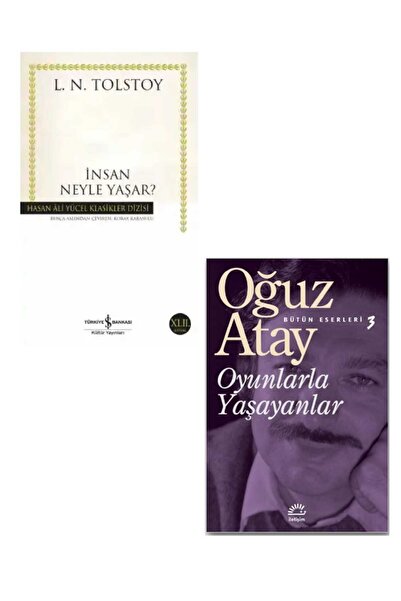 TÜRKİYE İŞ BANKASI KÜLTÜR YAYINLARI 2 Kitap.İnsan neyle Yaşar + Oyunlarla Yaş...