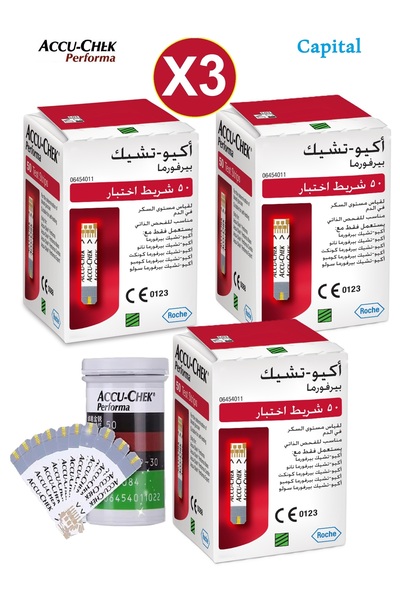 Performa (3-Pack) Accu-Chek Performa Blood Glucose Test Strips (150) - Your T...