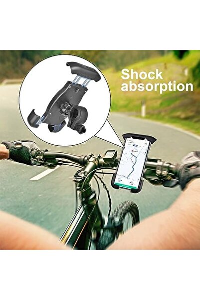 Yıldızan Edl Shop Ht-T45 360 Rotatable Phone Holder for Motorcycle and Bicycl...