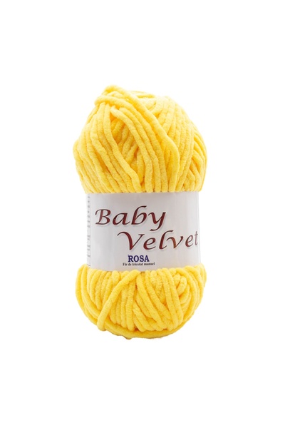 ROSA Pachet fir tricotat catifelat Baby Velvet 160, 5 bobine, micropoliester ...