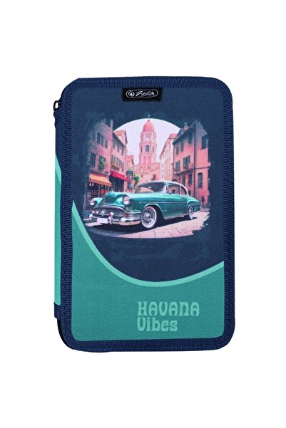 Herlitz Penar neechipat Herlitz, 3 fermoare, motiv Havana