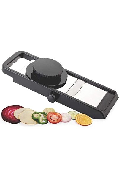 The Bros Adjustable Plastic Slicer, 1-Piece, Black/Silver