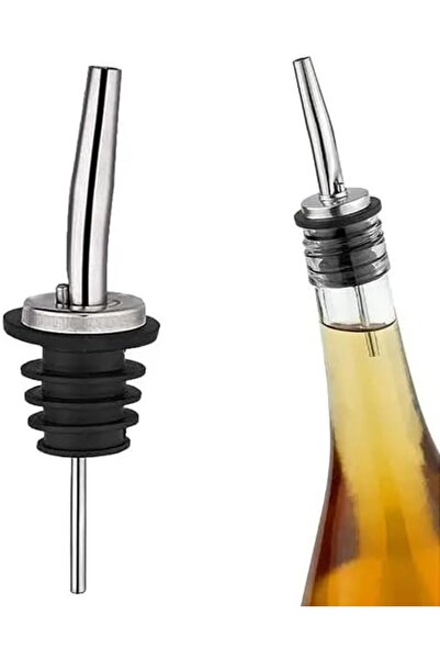 Yıldızan 4 Pieces Stainless Steel Oil Pot Spout, Oil Pot and Bottle Stopper f...
