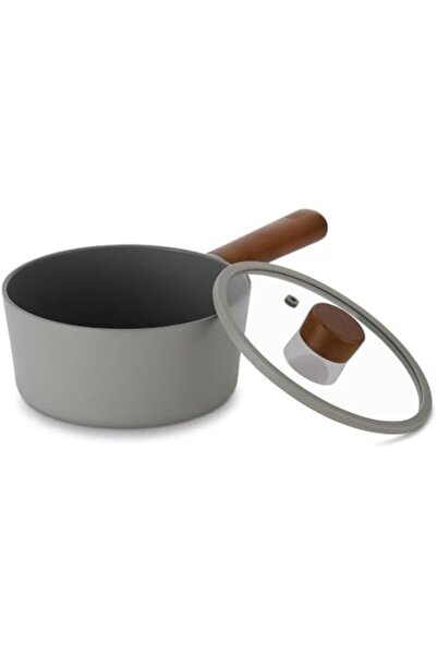 Yıldızan Edl Shop Glazed Aluminum Cast Saucepan with Lid 18cm Gray Edl Shop 1...