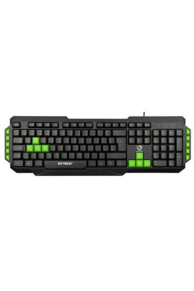 Hytech HYK-46 GAMY Siyah USB Yeşil Tuşlu Q Gaming Oyuncu Klavyesi