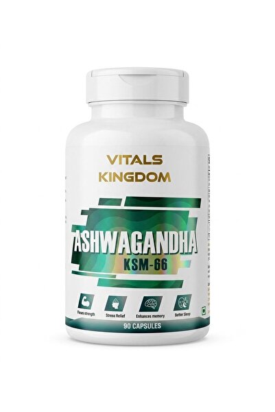 Vitals kingdom Ashwagandha KSM-66 500mg Capsules – 90 Capsules